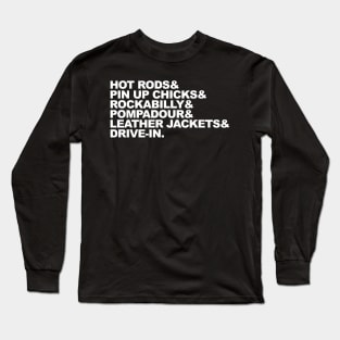 Hot Rods & Rockabilly Long Sleeve T-Shirt